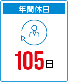 年間休日　105日